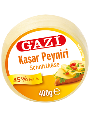 Gazi Kashkaval sliced cheese 250 /400 g.