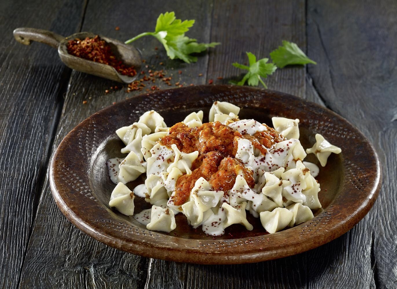 Manti (Turkish Tortellini Ravioli)