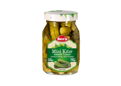 Cucumbers pickled in brine pickles