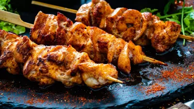 Chicken skewers shish kebab halal online