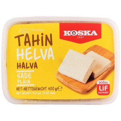 Tahin plain vaniel halva