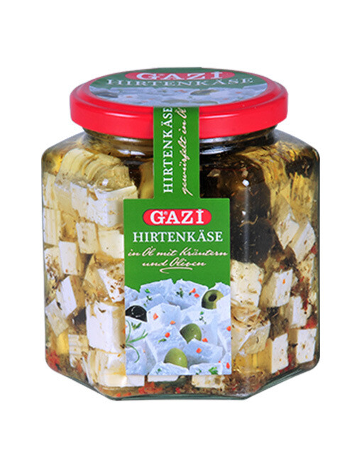 Shepherd's cheese with olives Gazi Turkish