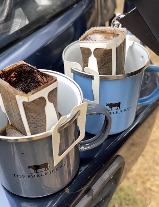 TOP SHELF JERKY Enamel Mug