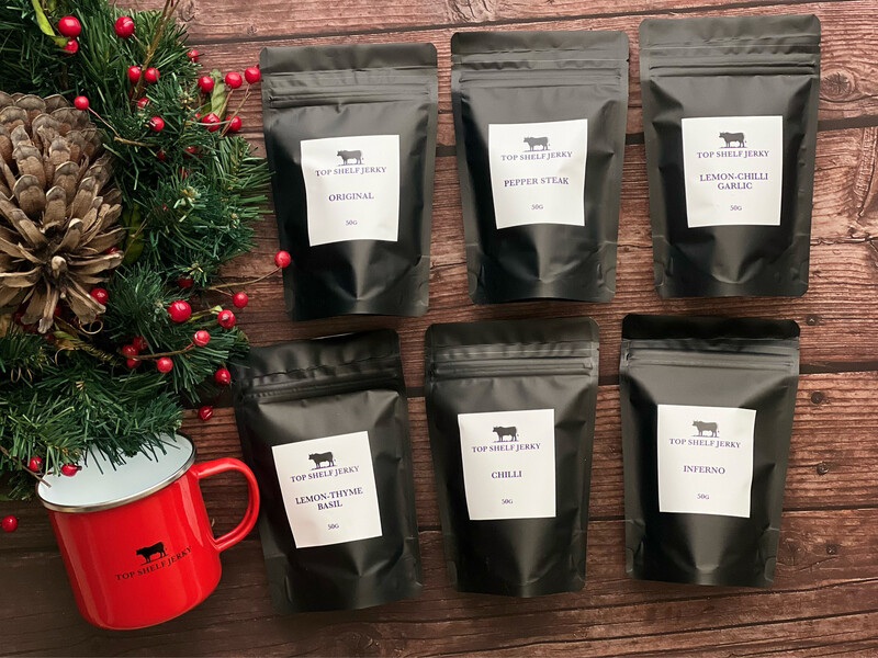 Top Shelf BEEF JERKY CHRISTMAS 6 Pack