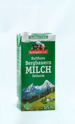 Berchtesgadener Bergbauern Milch 1,5% - 12 x 1L
