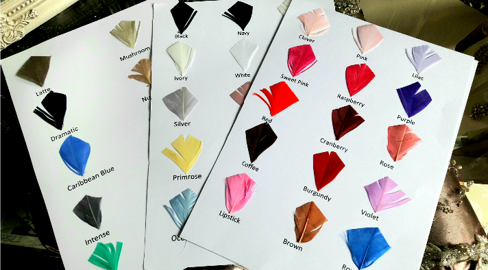 Feather Colour charts