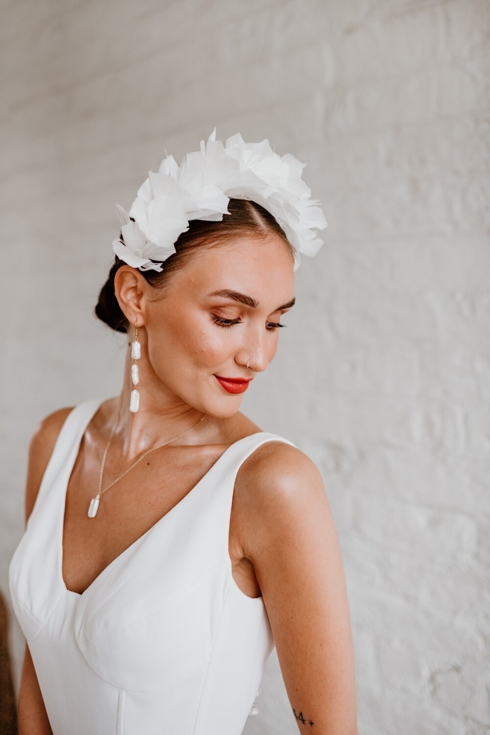 Bridal Feather Headband