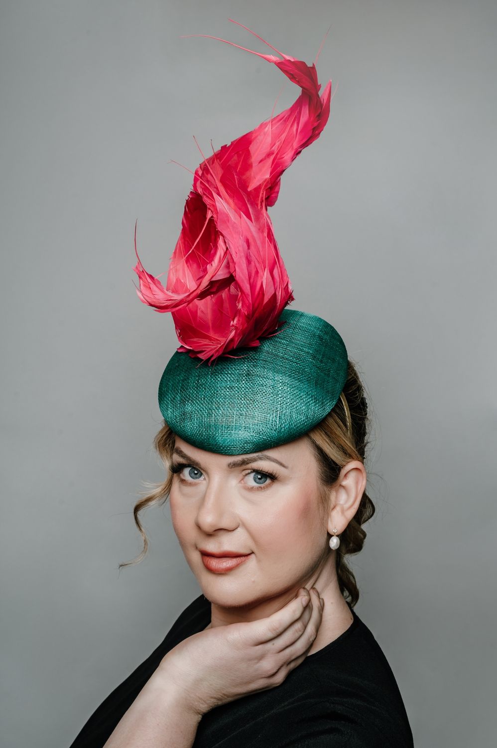 Pink Twist Cocktail Hat