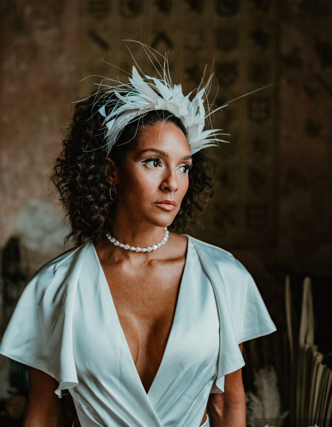Feather Bridal Crown
