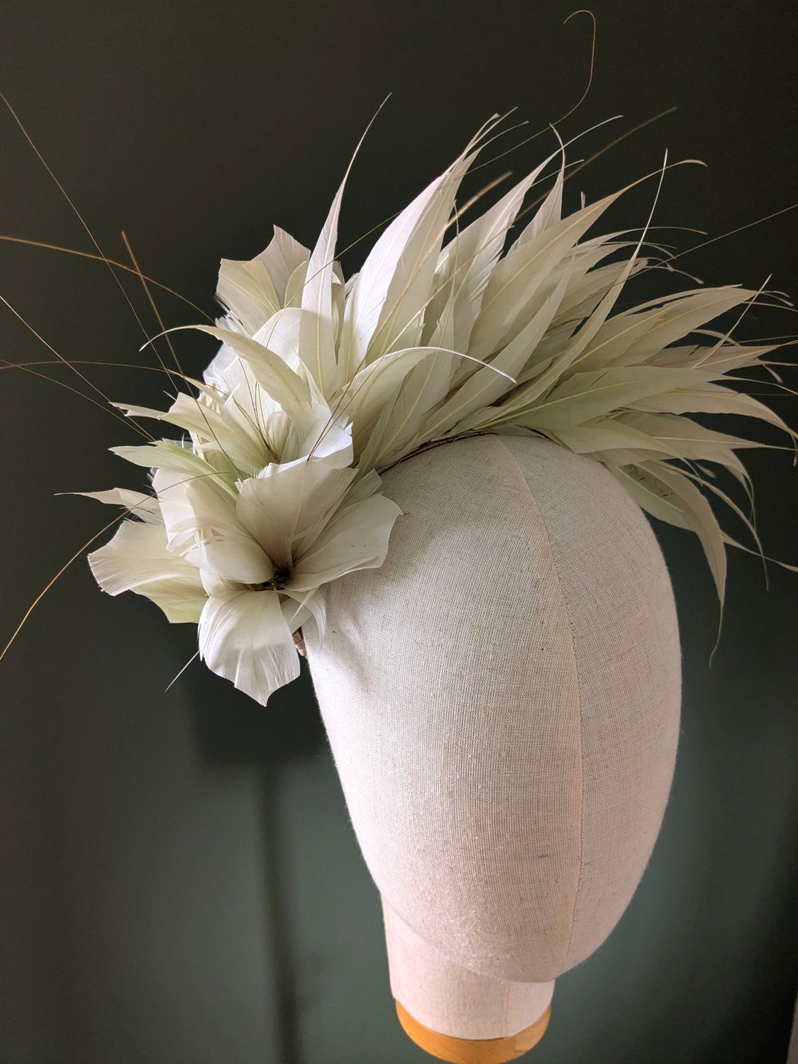 Sage Green Feather Headband