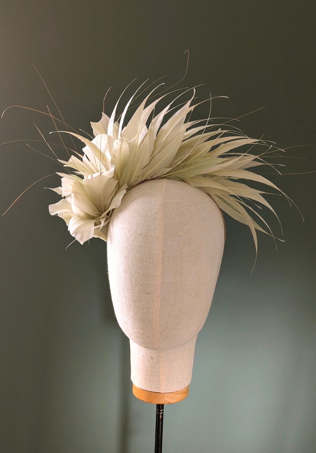 Sage Green Feather Headband