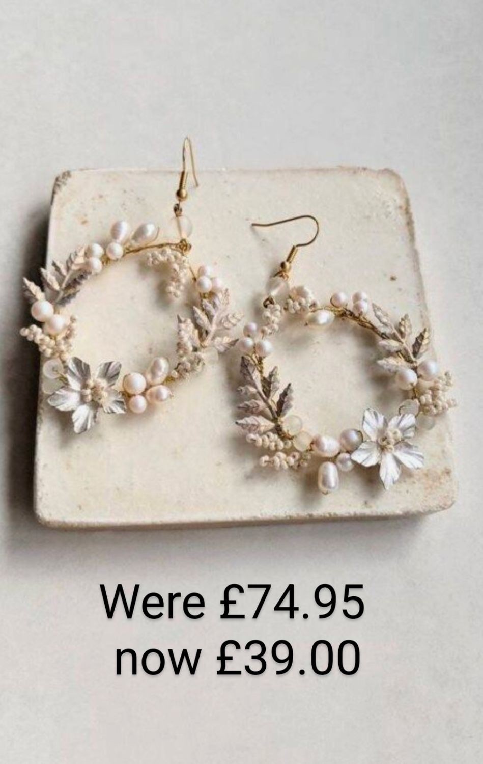 Leafy Hoop Earrings