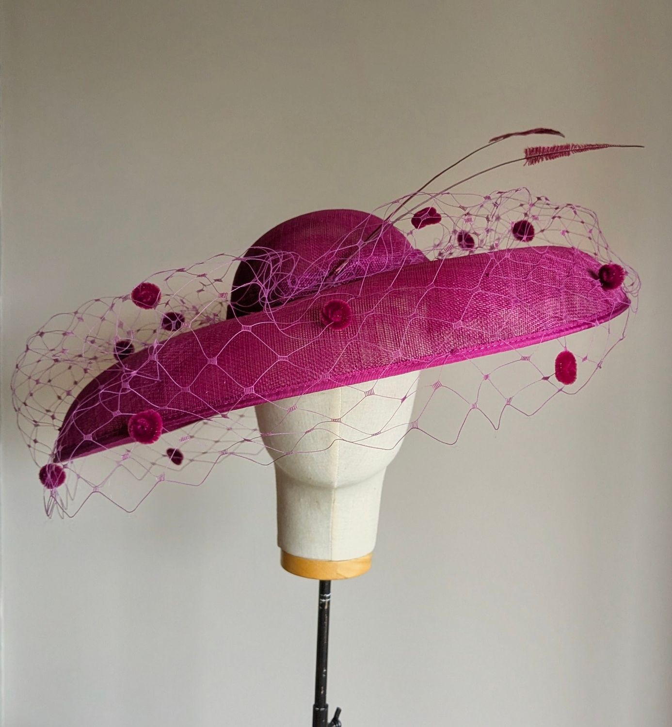 Ascot Statement Hat with Veiling