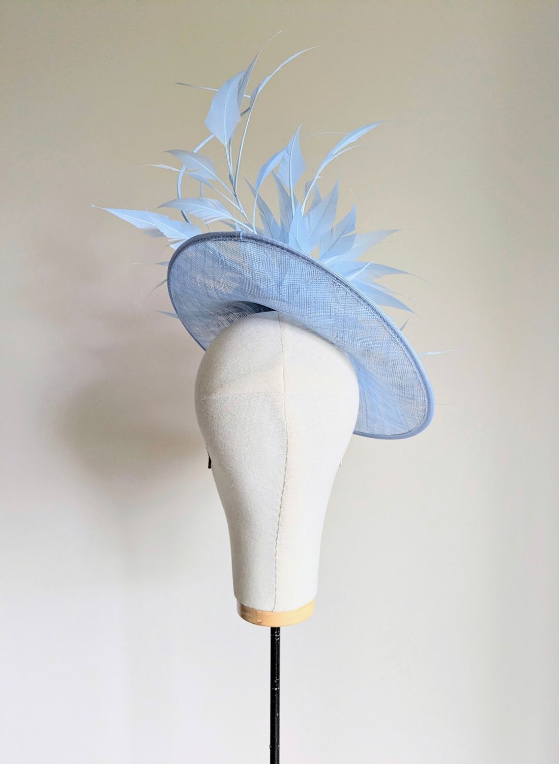 Pale Blue Wedding/Race Day Hat