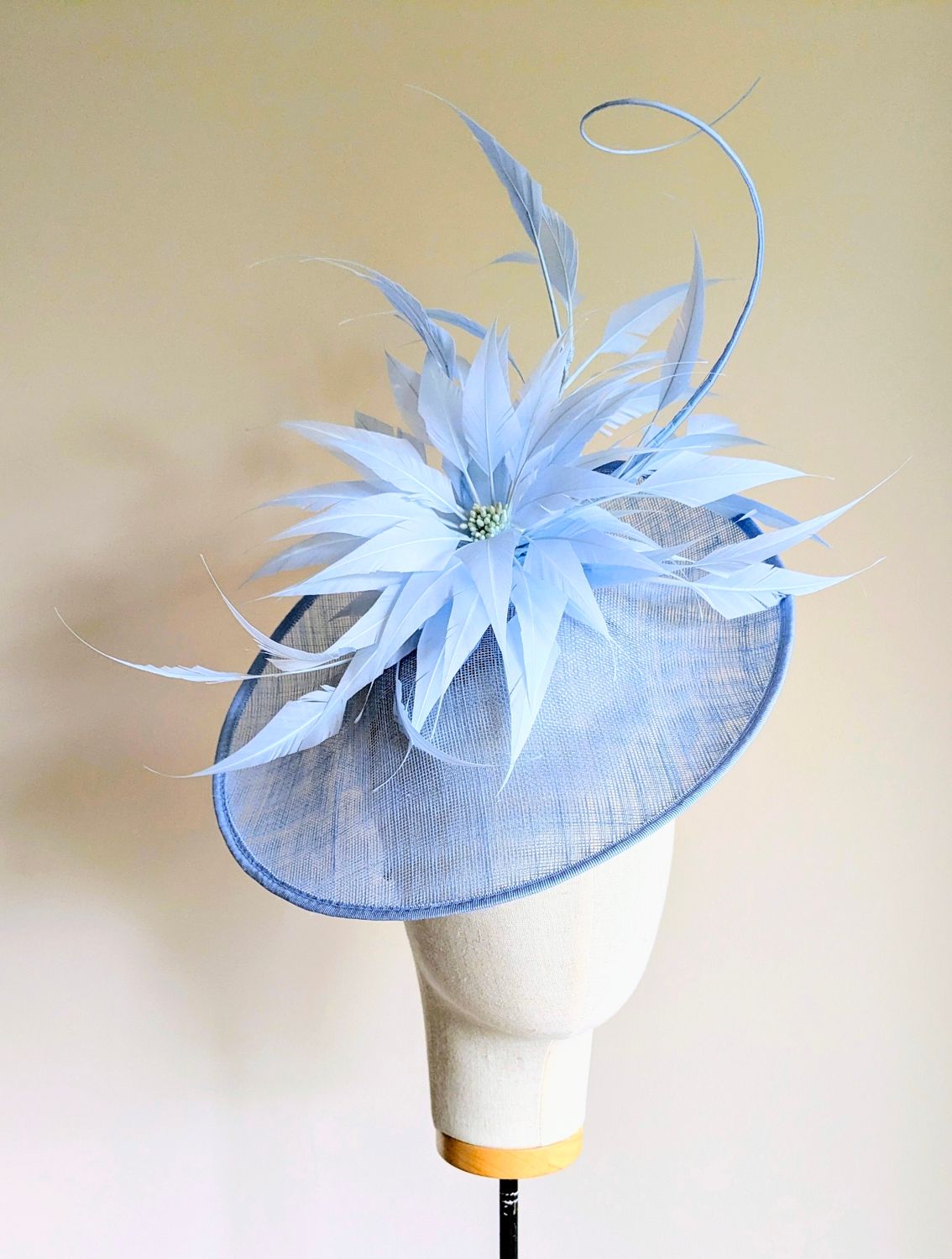 Pale Blue Wedding/Race Day Hat