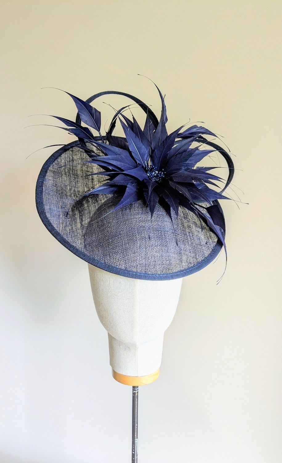 Navy Blue Wedding/Race Day Hat
