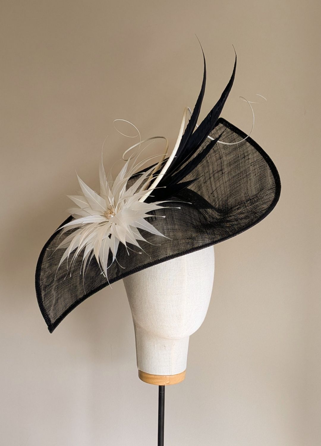 Black and Ivory Hat