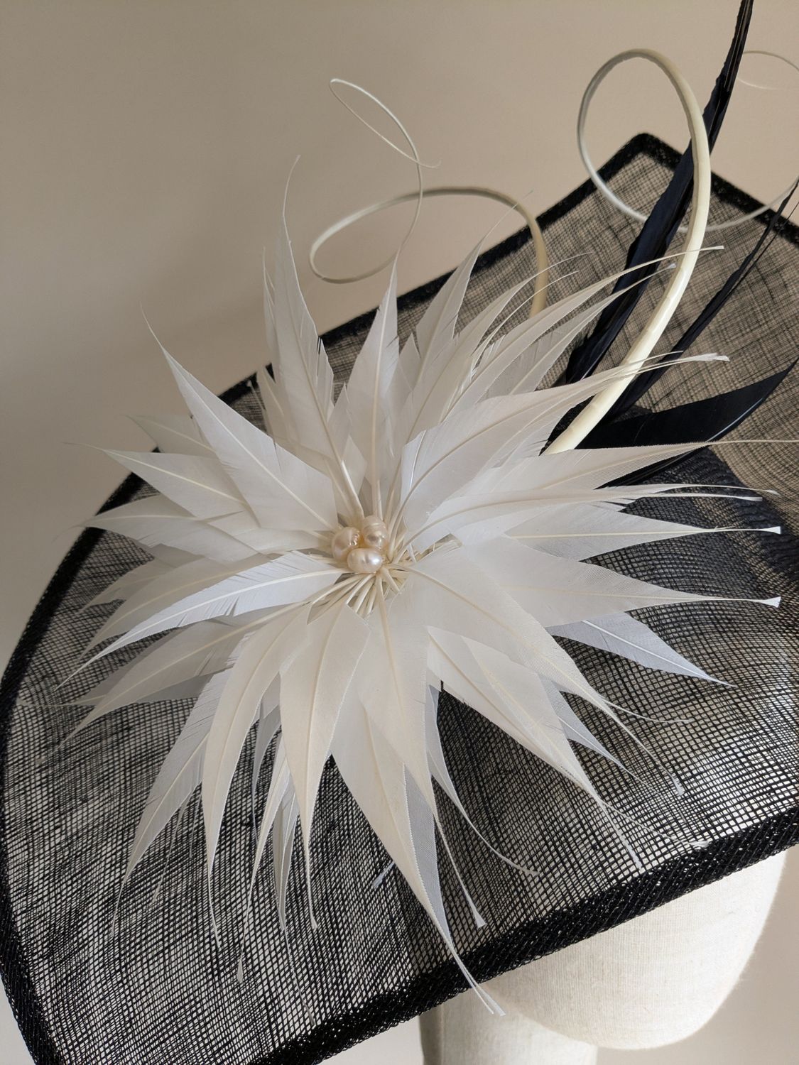 Black and Ivory Hat