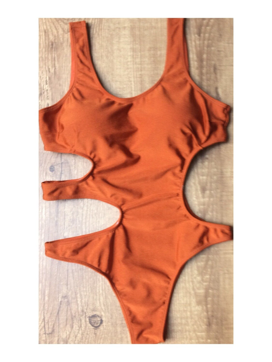 Maiô assimétrico laranja 