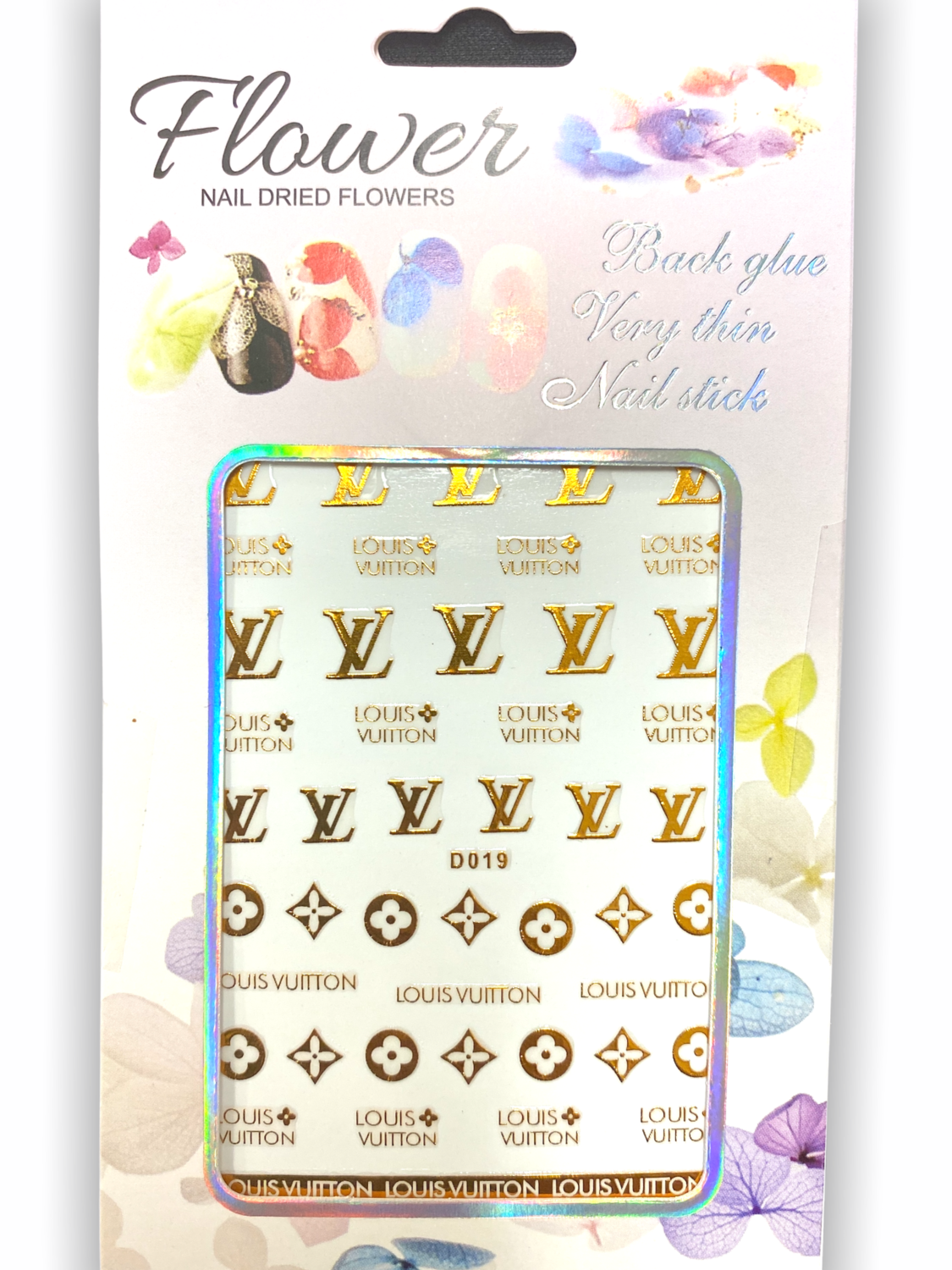 nail lv stickers