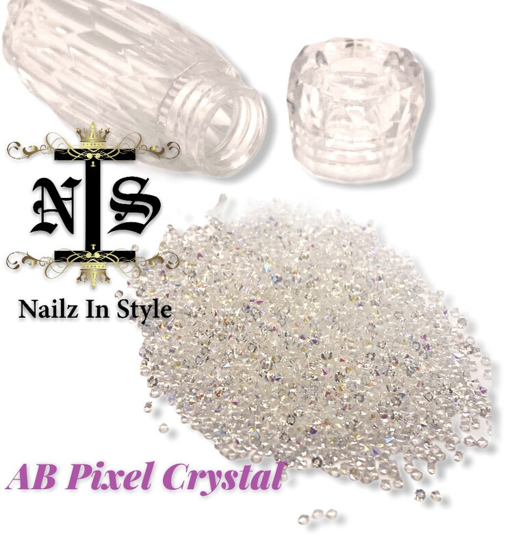 NIS PIXEL crystal for nail art, .040 KG: AB PIXEL