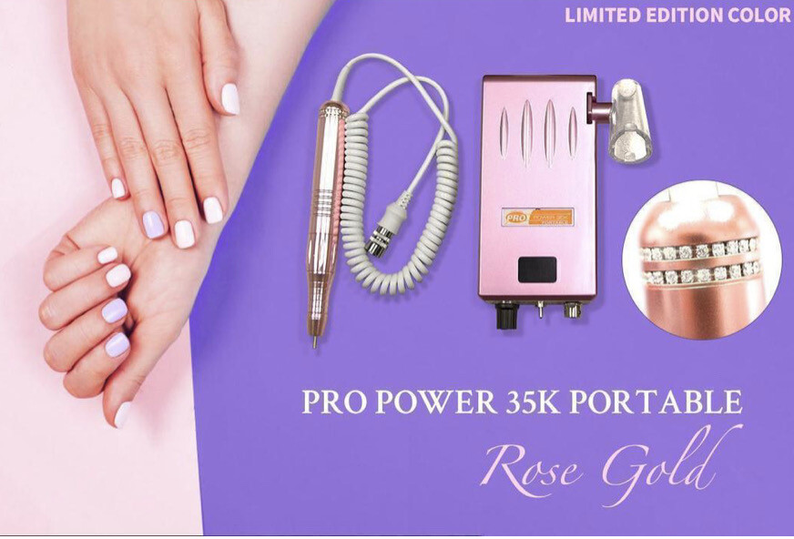 Medicool Pro Power 35K Portable Rose Color w/ Crystal Handpiece