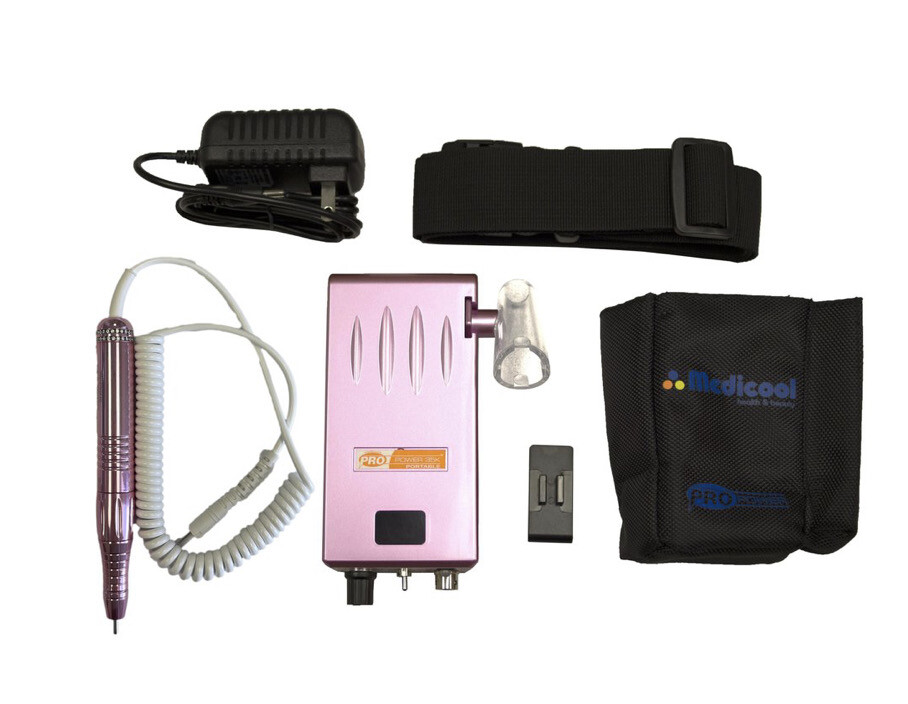 Medicool Pro Power 35K Portable Rose Color w/ Crystal Handpiece