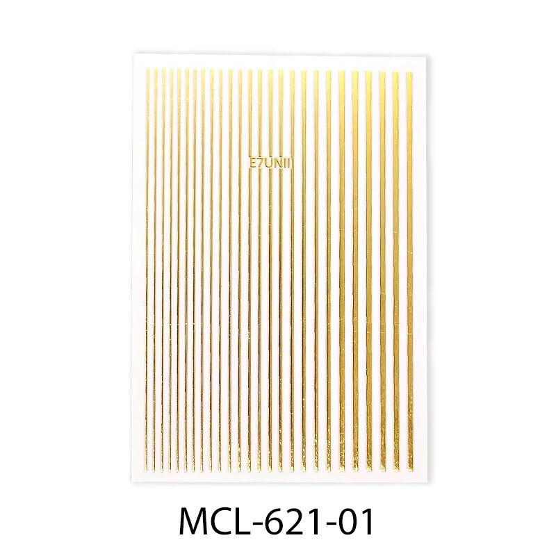 Gold Stripe Stickers