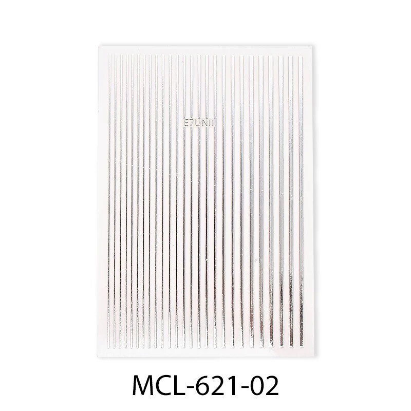 Silver Stripe Sticker La