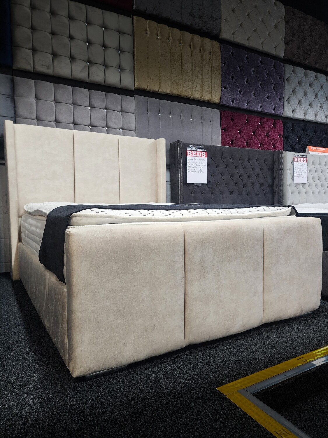 Panel bed frame