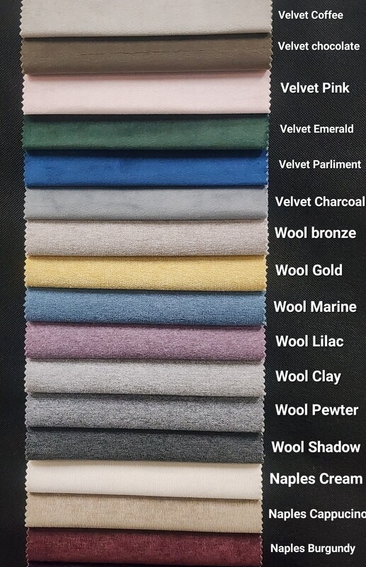 Plain Jane Fabrics and Colours (These are strictly available for the Plain Jane Range). 