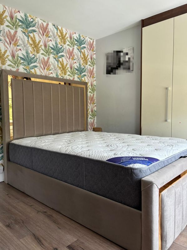 Zurich Bed Frame - 5ft high headboard