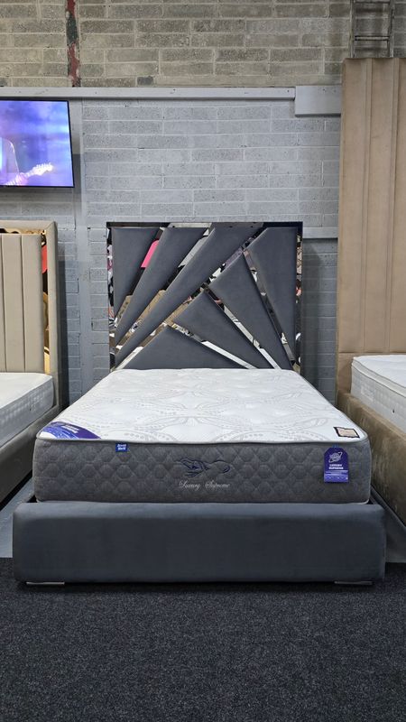 Glimmer Bed Frame - 5ft high headboard