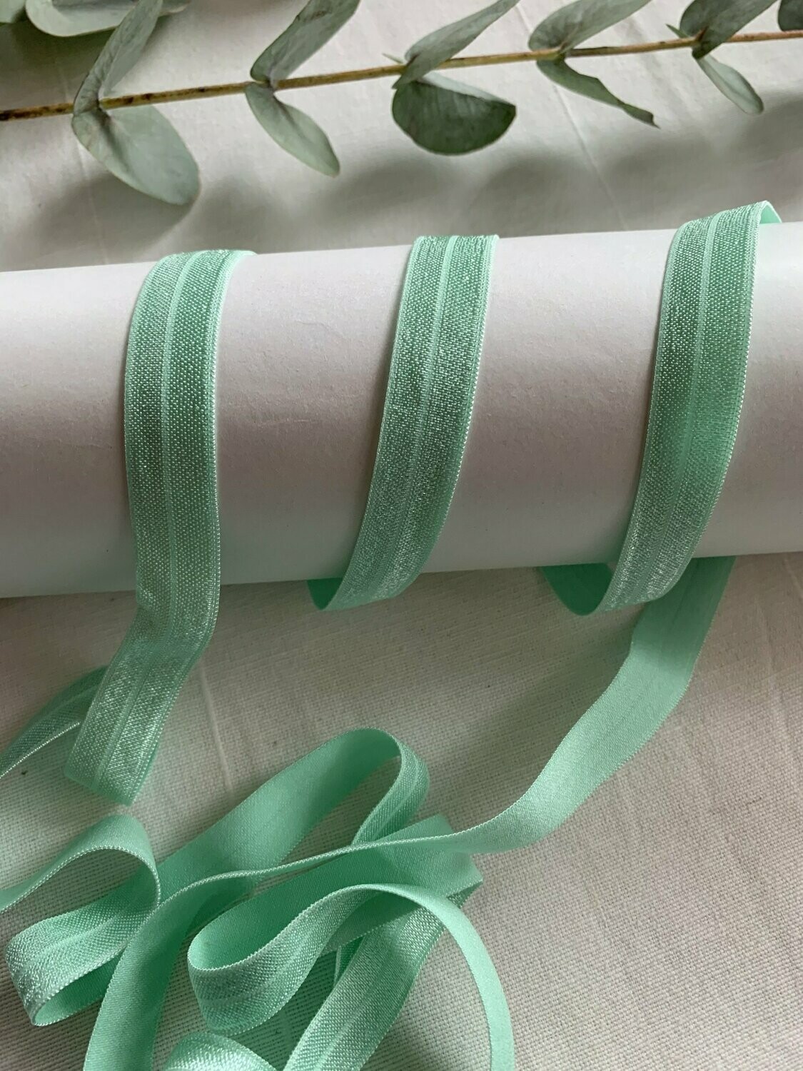 Elastisches Einfassband Mint Glänzend