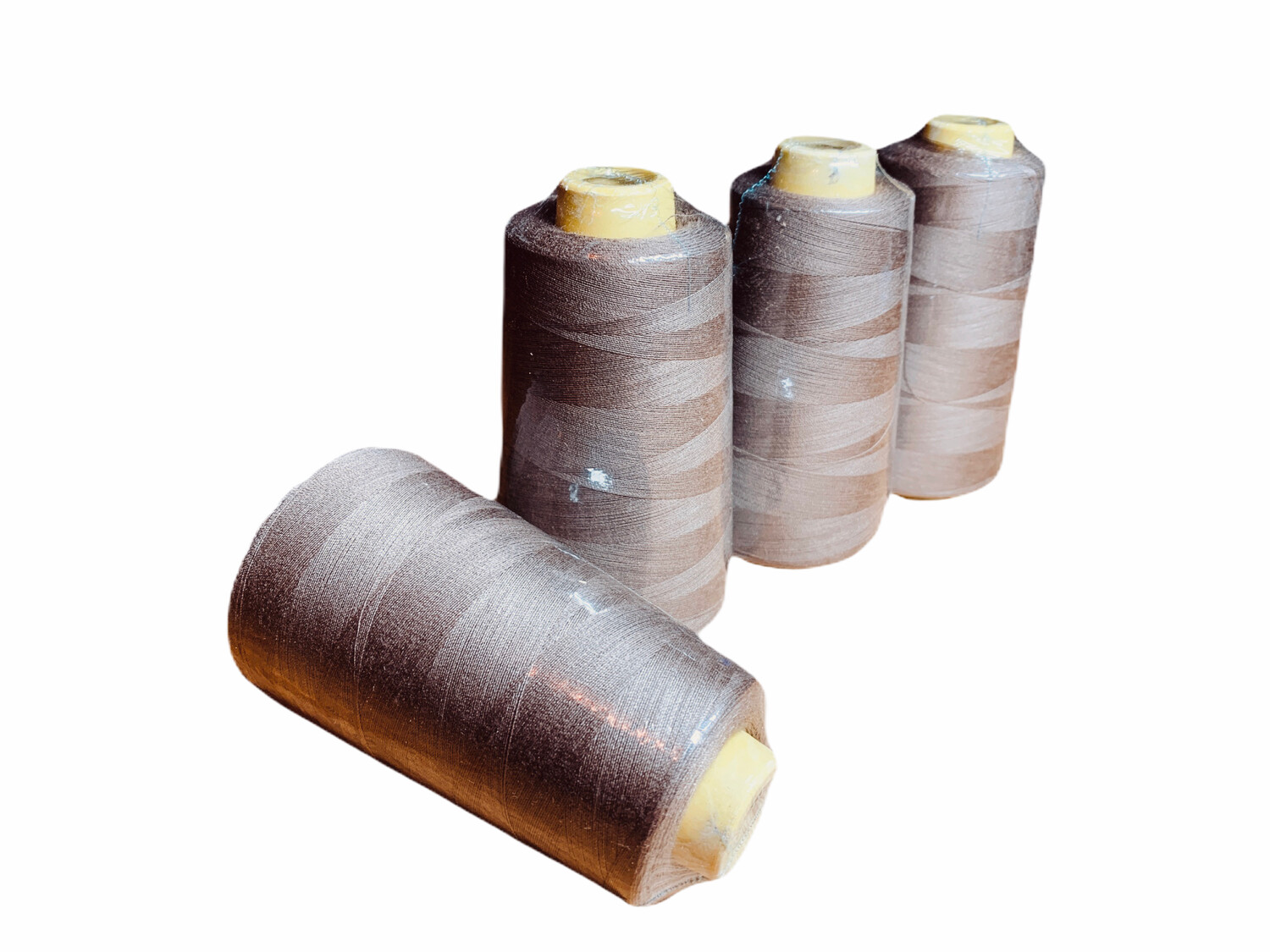 Overlockgarn Taupe 4er Set