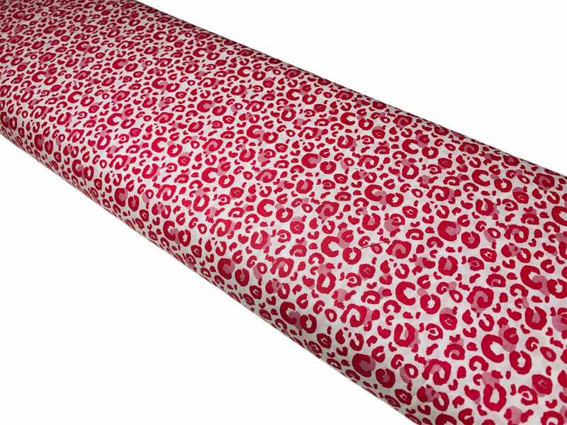 Baumwolle Leoprint Pink