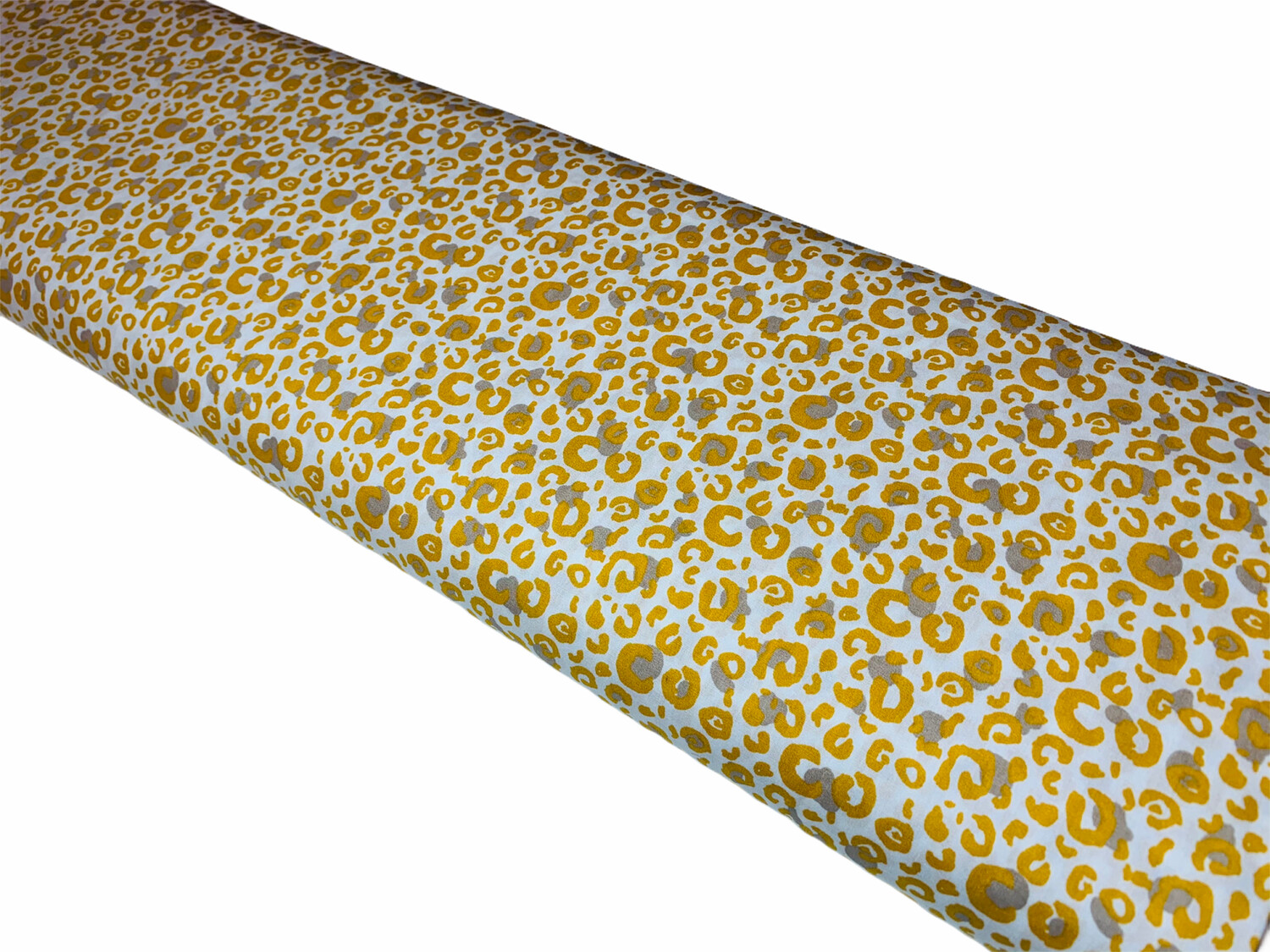Baumwolle Leoprint Gelb