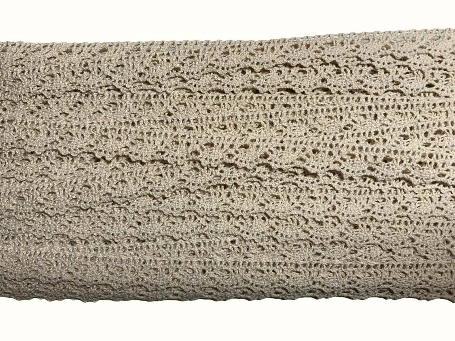 Spitzenband Baumwolle Beige