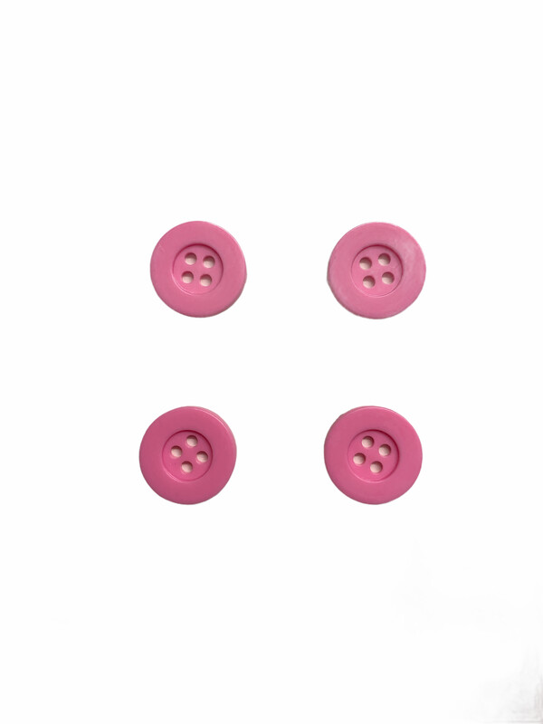 Knöpfe 4er Set Rosa 15mm