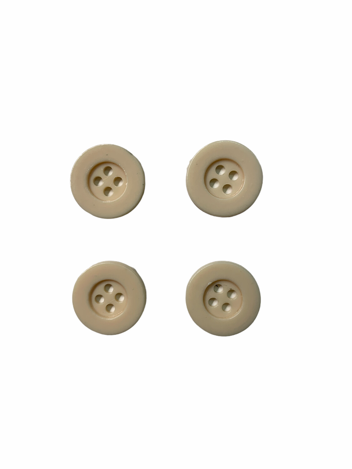 Knöpfe 4er Set Creme 15mm
