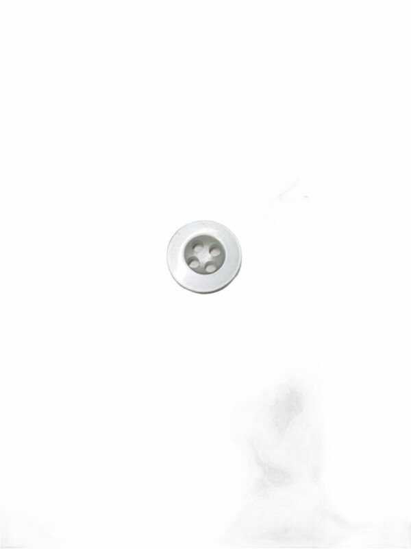 Knopf Weiß/Durchsichtig 10mm