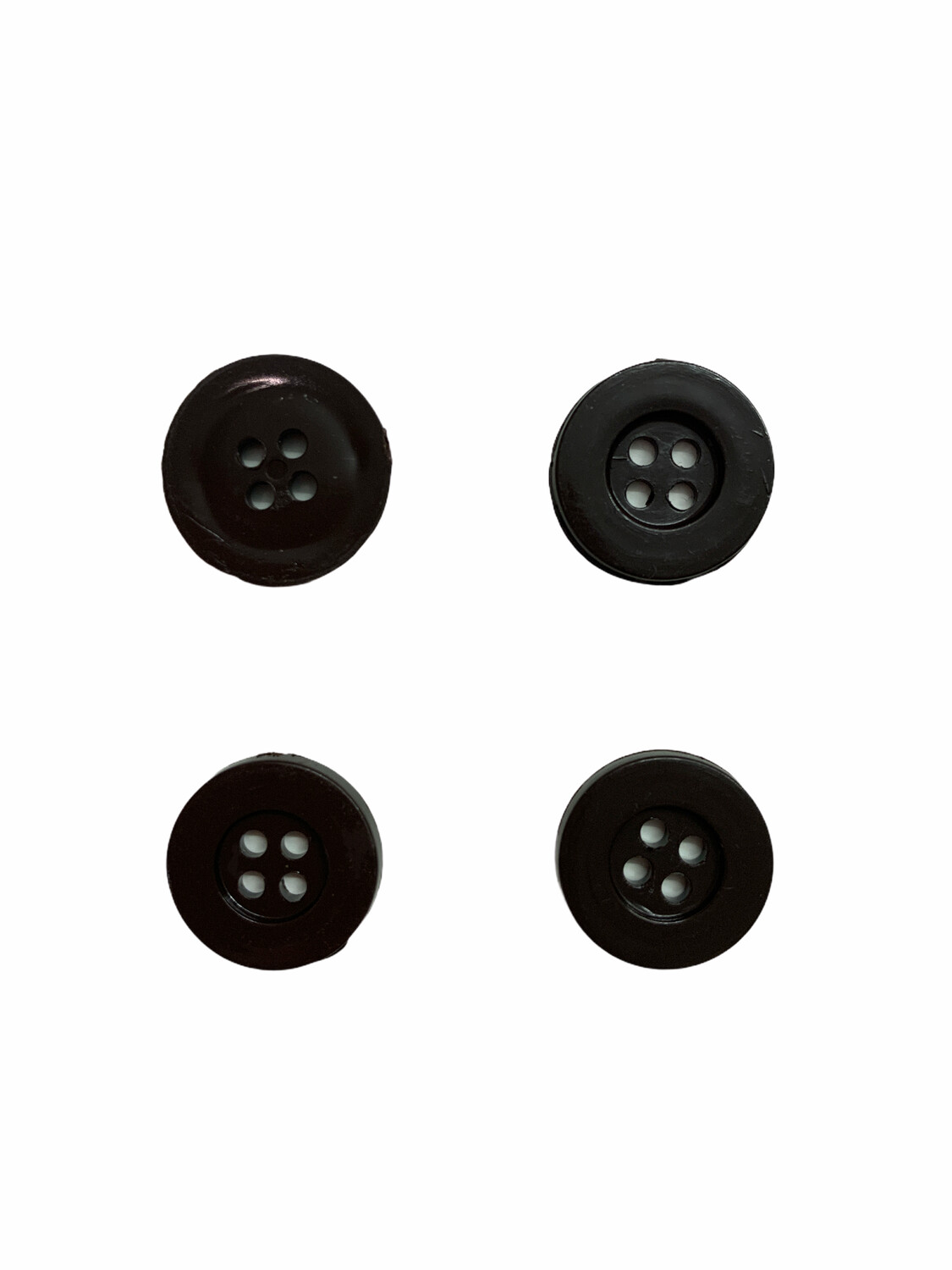 Knöpfe 4er Set Schwarz 10mm