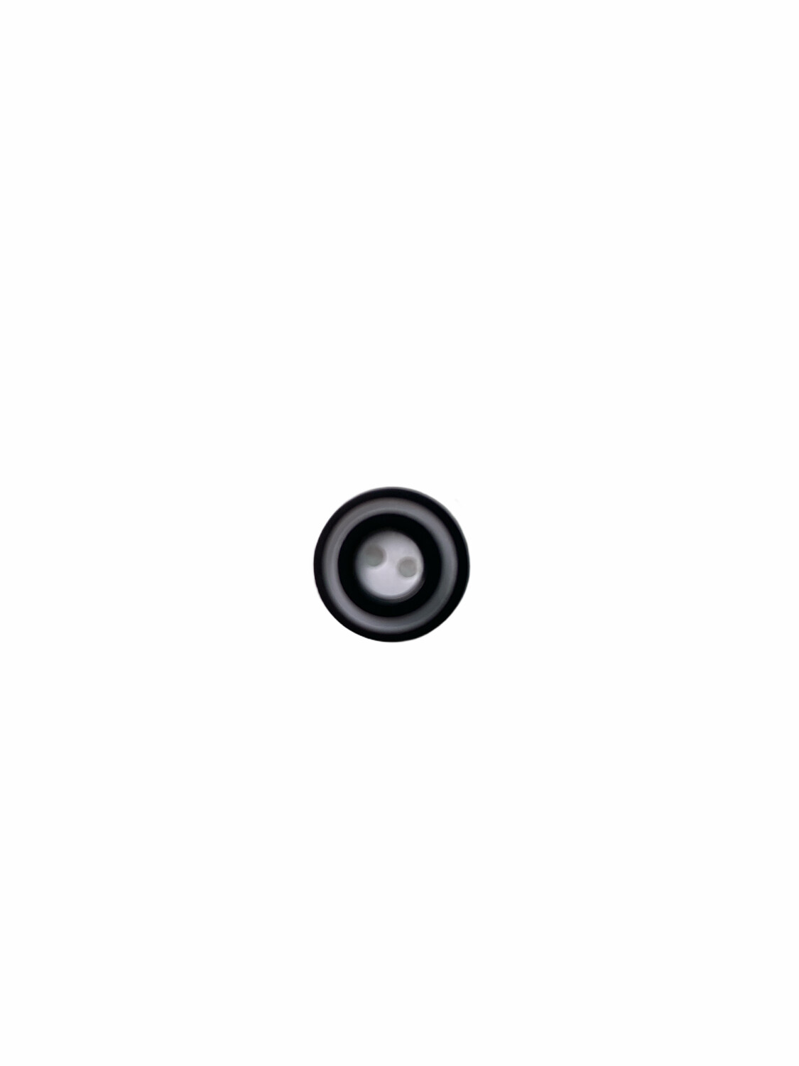 Donut-Knopf Schwarz/Weiß 10mm