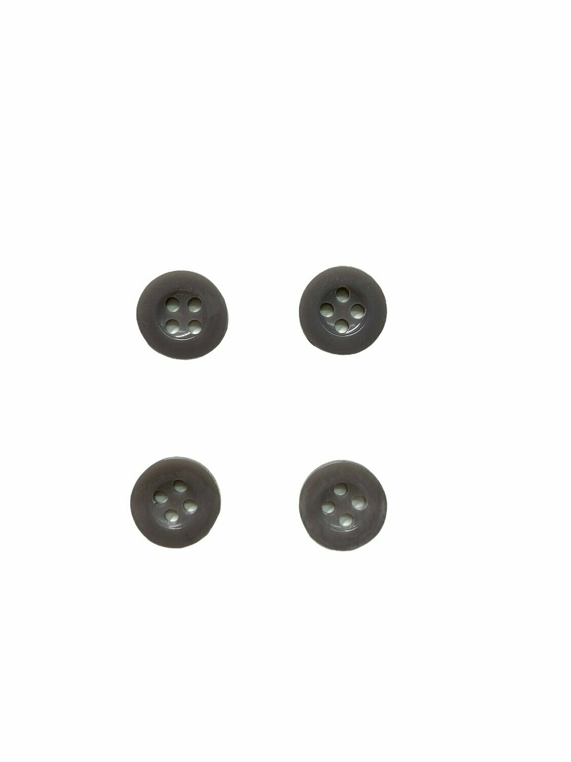 Knöpfe 4er Set Grau 10mm