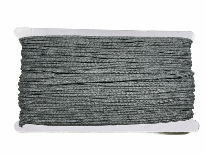 Baumwollkordel 3mm Grau