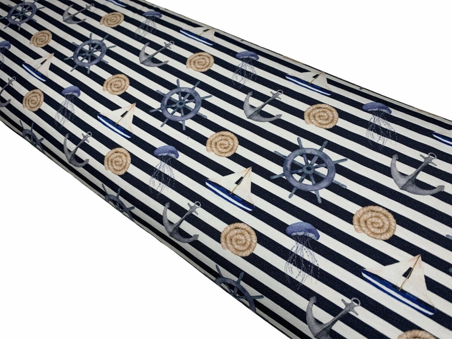 Jersey Maritim Streifen Blau