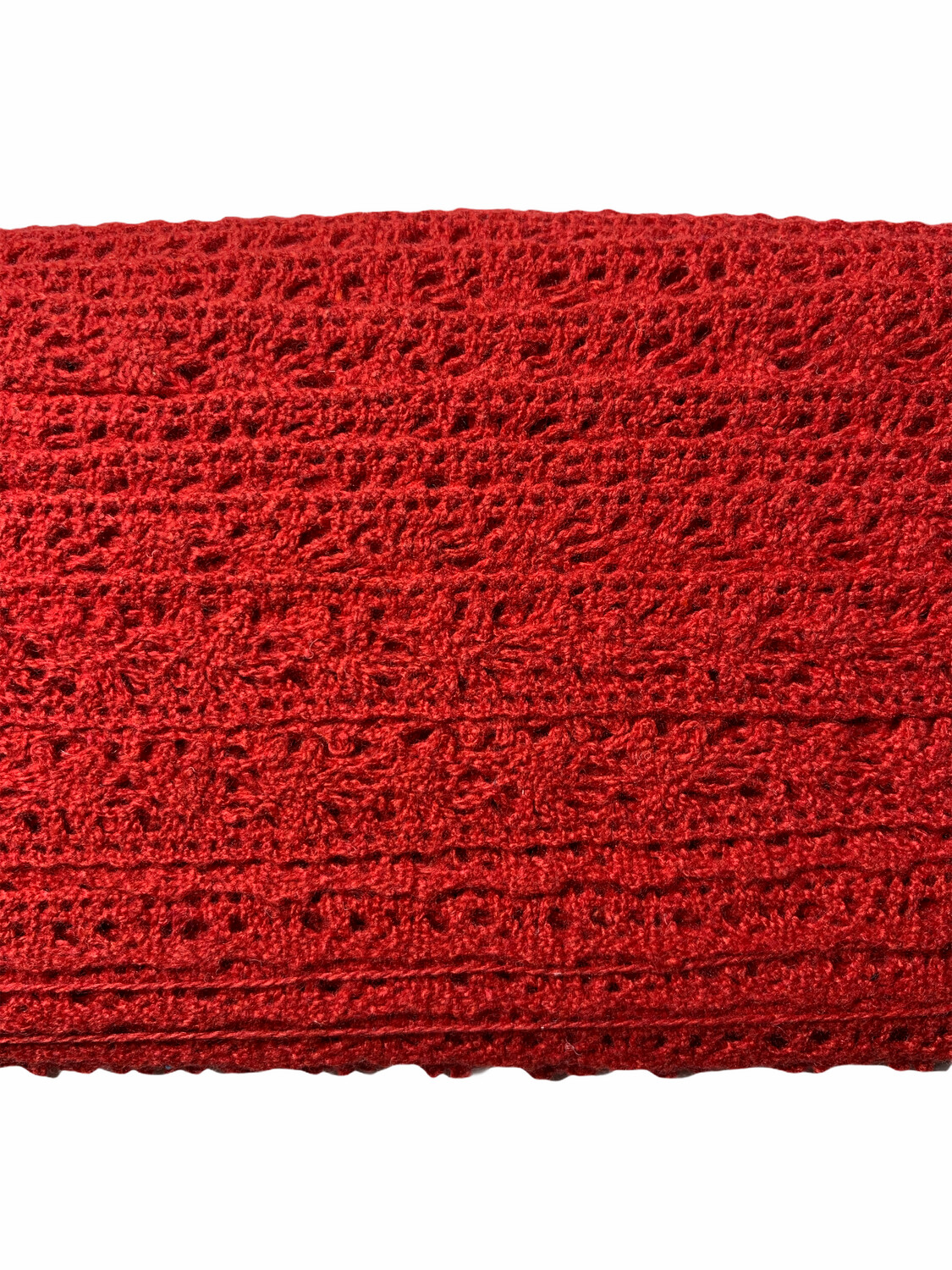 Spitzenband Baumwolle Rot