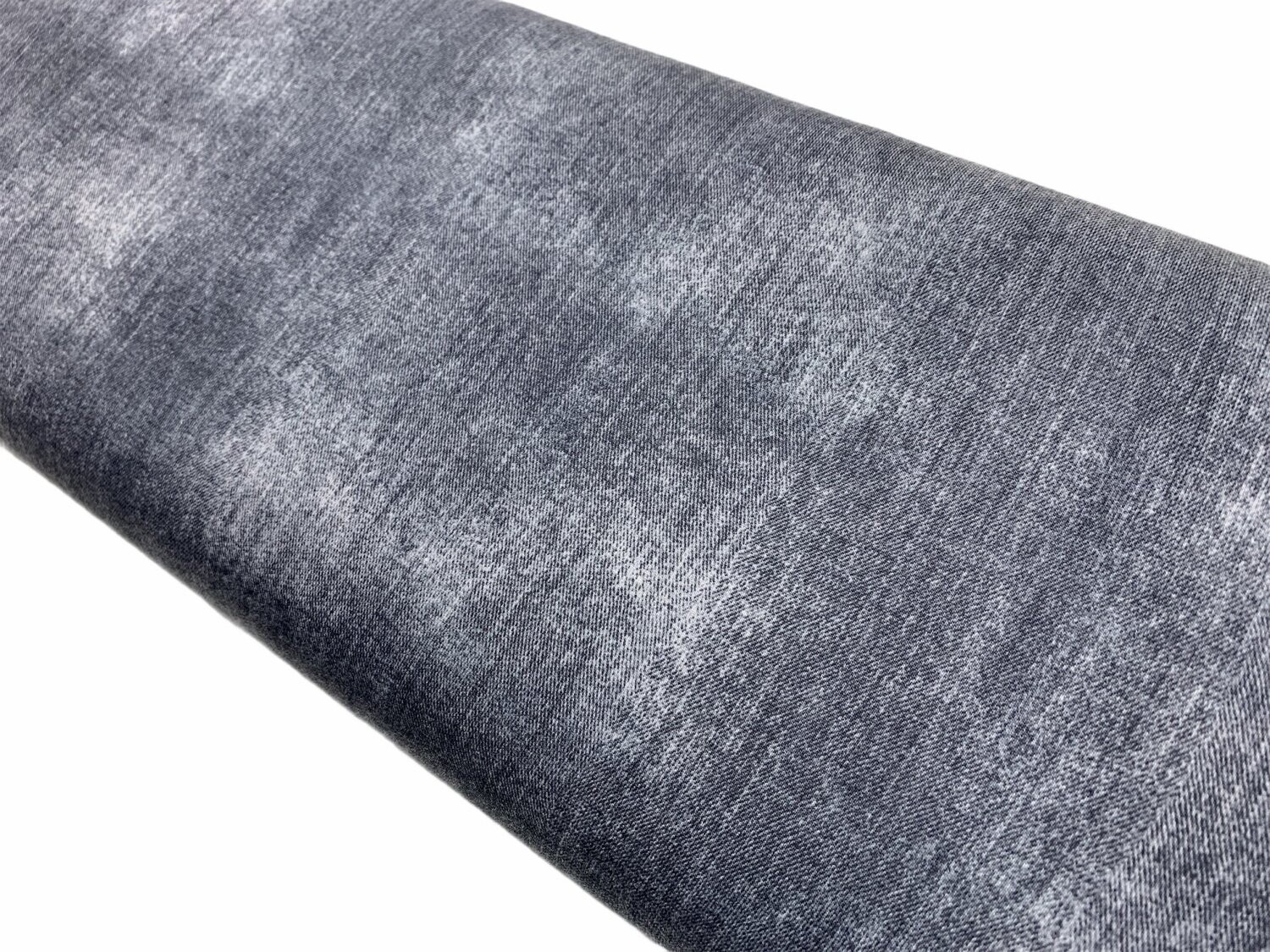 Jersey Jeansmuster Grau