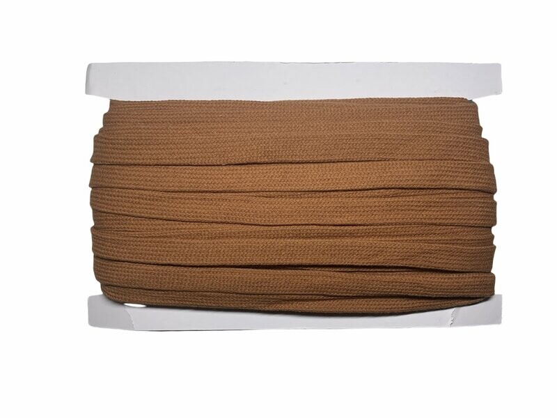 Flache Kordel Cognac-Braun