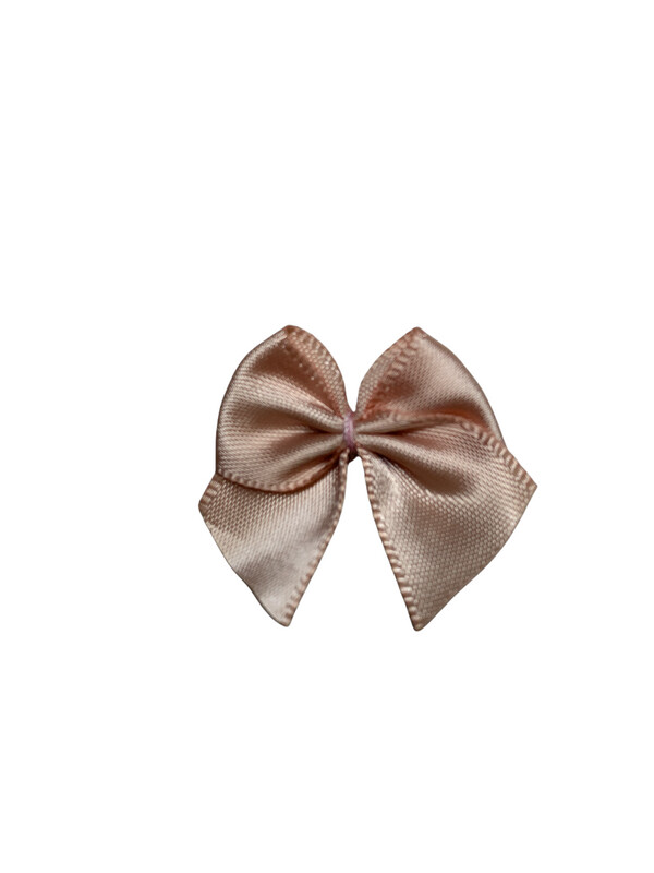 Satinschleife Nude Rosa